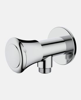 Angular Stop Cock with Wall Flange