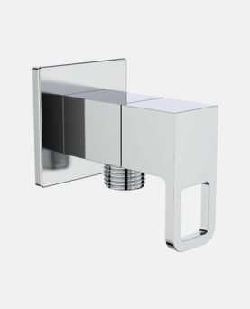 Angular Stop Cock with Wall Flange