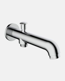 Bath Tub Spout with Hand Shower Arrangement And Wall Flange
