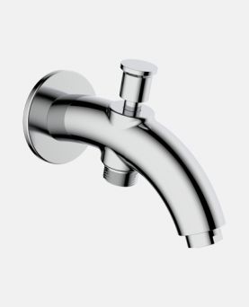Bath Tub Spout with Hand Shower Arrangement And Wall Flange