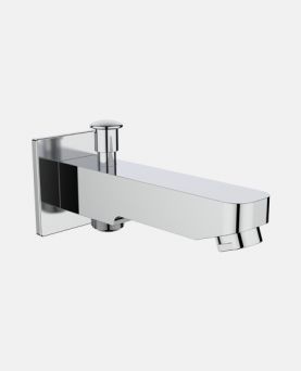 Bath Tub Spout with Hand Shower Arrangement And Wall Flange