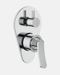 Single Lever Concealed Diverter for Bath & Shower (High Flow) Exposed Part Kit (Manual Closing)