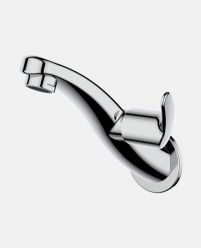 Sink Cock with Wall Flange (Wall Mounted)