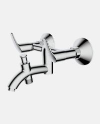 Wall Mixer with Hand Shower Arrangement And Wall Flange