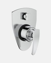 Single Lever Concealed Diverter for Bath & Shower Exposed Part Kit (Manual Closing) 