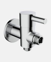 2-Way Angular Stop Cock with Wall Flange