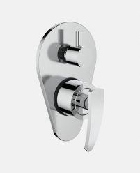 Single Lever Concealed Diverter for Bath & Shower (High Flow) Exposed Part Kit (Manual Closing)