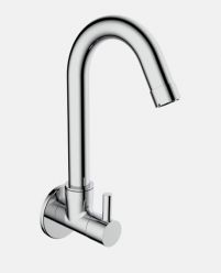 Sink Cock with Swinging Spout And Wall Flange (Wall Mounted)