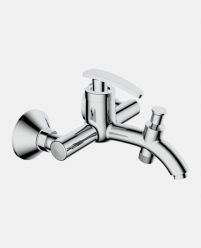 Single Lever Wall Mixer with Telephonic Shower Arrangement And Wall Flange