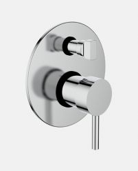 Single Lever Concealed Diverter for Bath & Shower Exposed Part Kit (Manual Closing) 