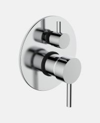 Single Lever Concealed Diverter for Bath & Shower (High Flow) Exposed Part Kit (Manual Closing)