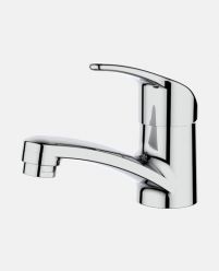 Single Lever Basin Mixer with 450mm Braided Hose