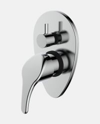 Single Lever Concealed Diverter for Bath & Shower (High Flow) Exposed Part Kit (Manual Closing)