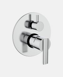 Single Lever Concealed Diverter for Bath & Shower (High Flow) Exposed Part Kit (Manual Closing)