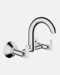 Sink Mixer with Swinging Spout And Wall Flange (Wall Mounted)